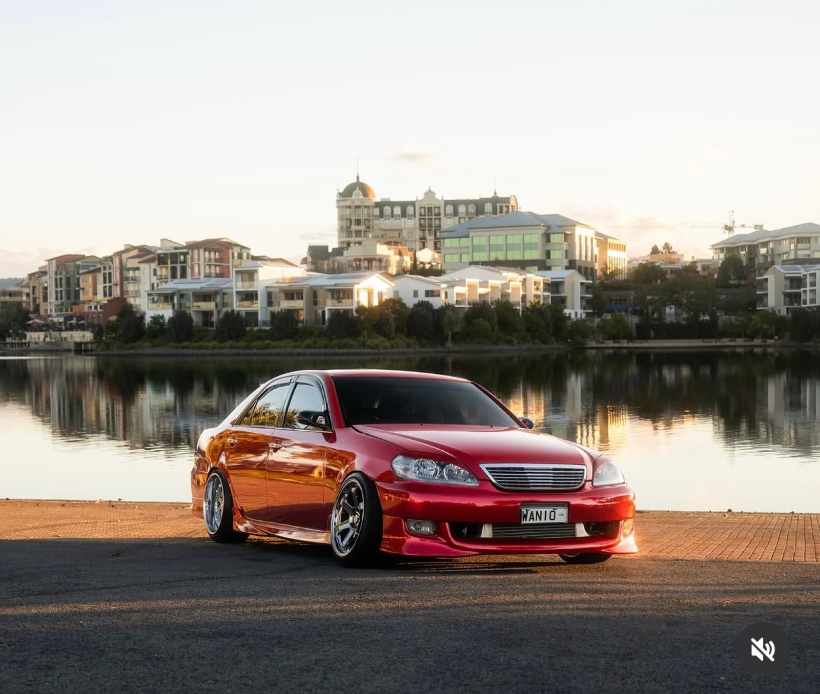 Justflowz Wraps candy red full vehicle wrap by the water, Gold Coast